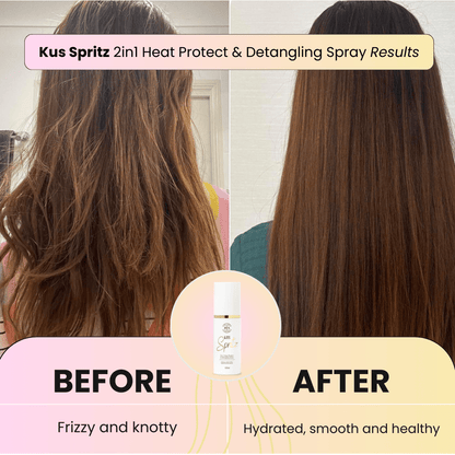 Kus Spritz | 2 in 1 Heat Protect & Detangling Spray