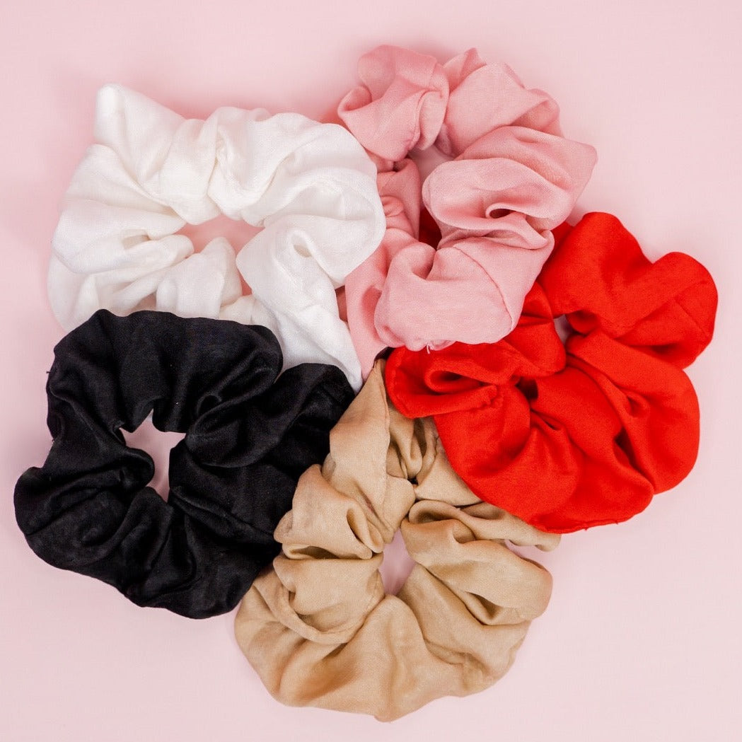 SATIN SCRUNCHIES BUNDLE